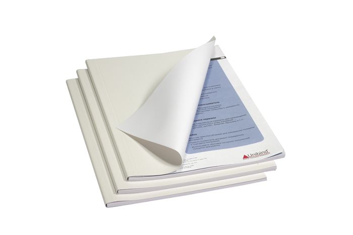 Термообкладинка м'яка Soft Cover, A4, 40, білa